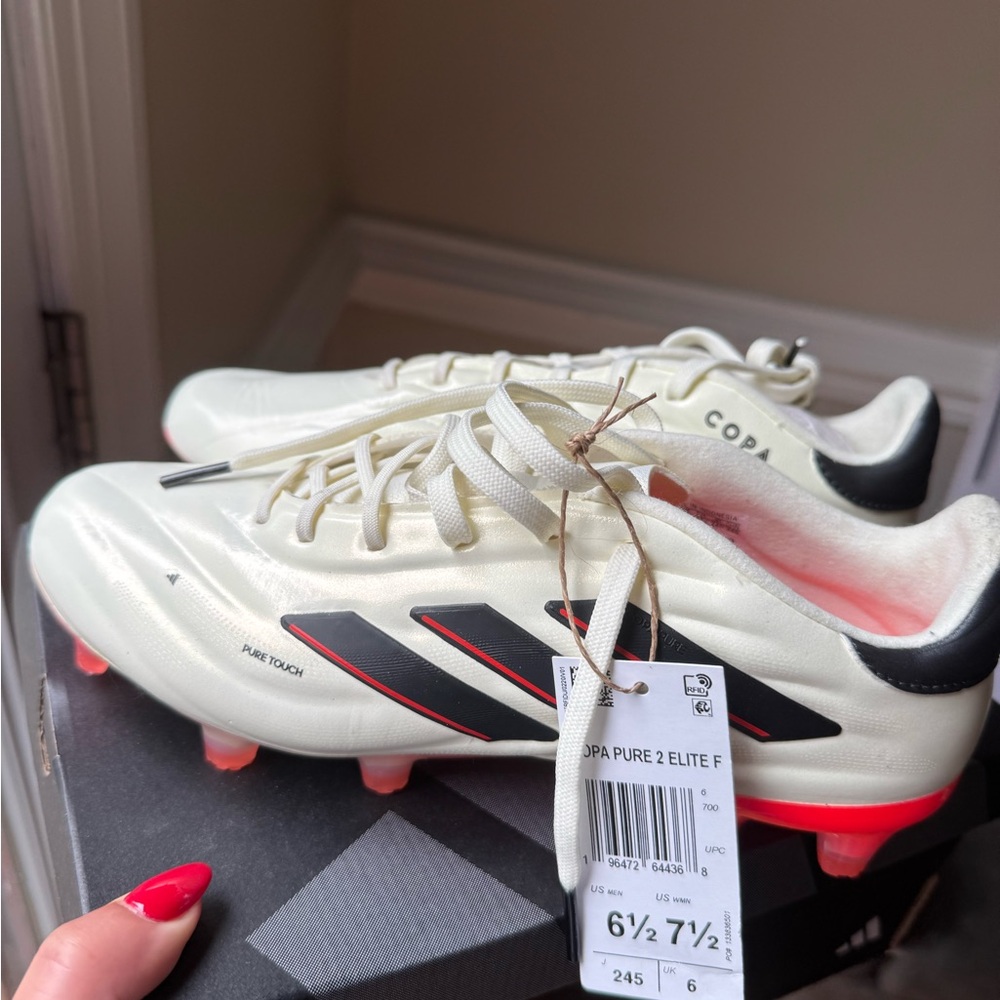 Adidas White and Black Athletic Shoes Sleek Design